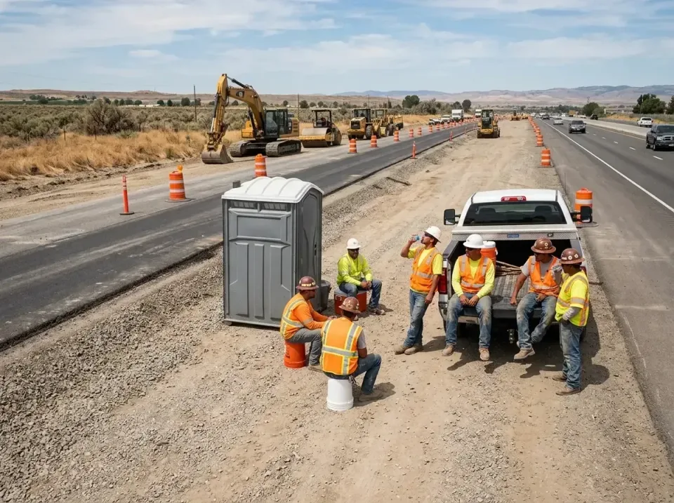 highway-road-construction-crew-007 — frequently asked questions, Porta Potty and Restroom Rentals in Myrtle Creek, OR